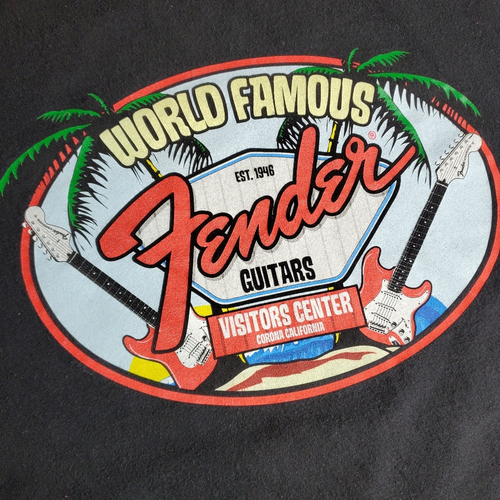 Fender Guitars World Famous Visitors Center Graphic Tee sz XL